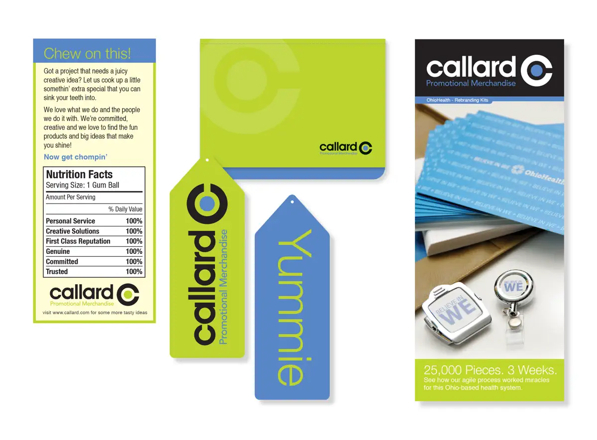 Callard Various Print Design