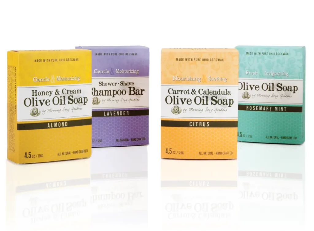 Morning Song Gardens Soap Package Design