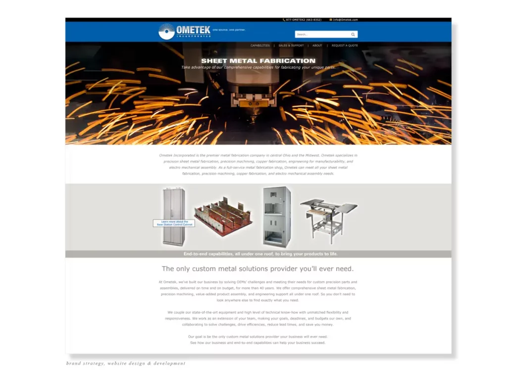 Ometek Website